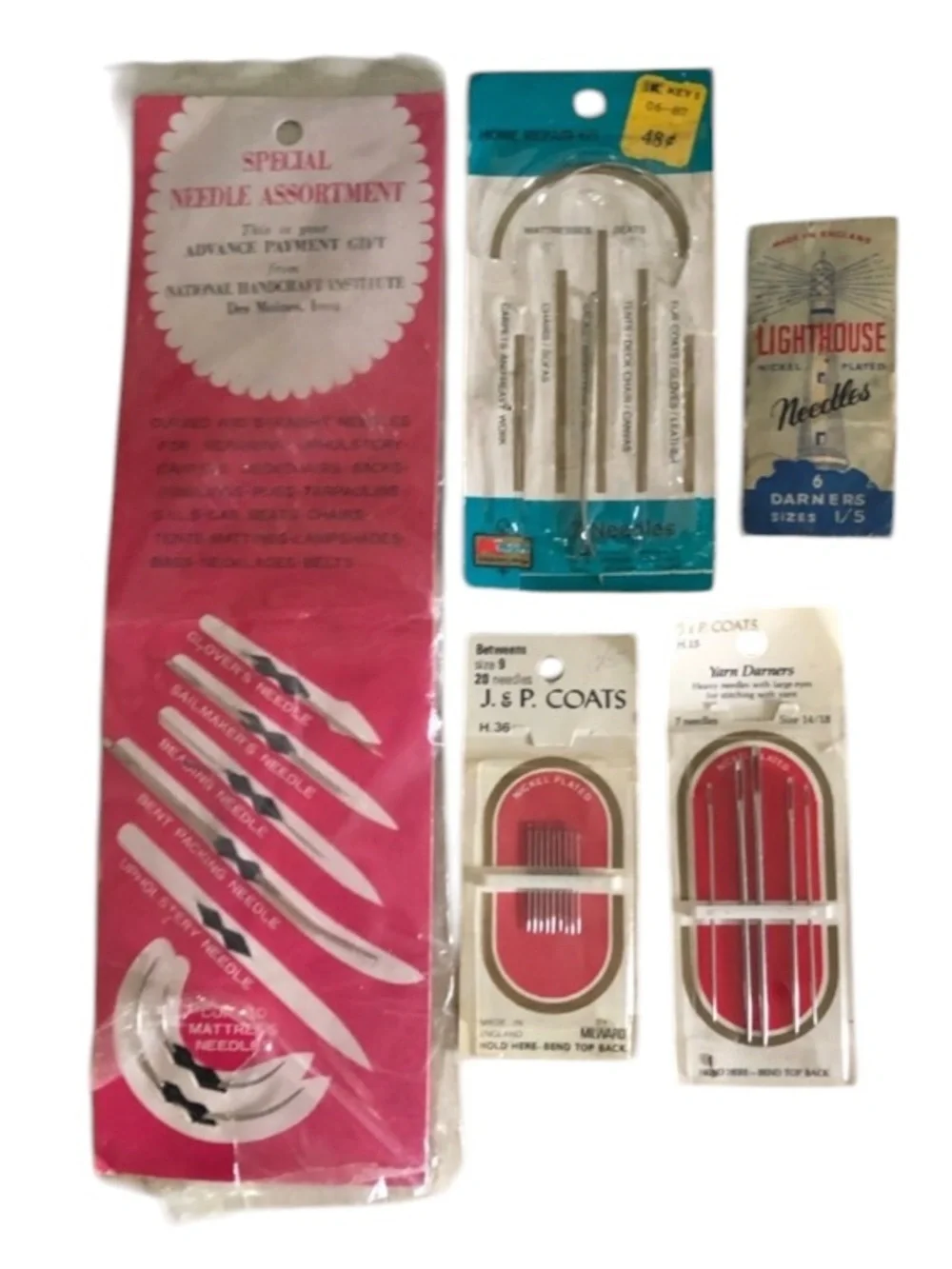 Vintage Sewing Needles Assortment